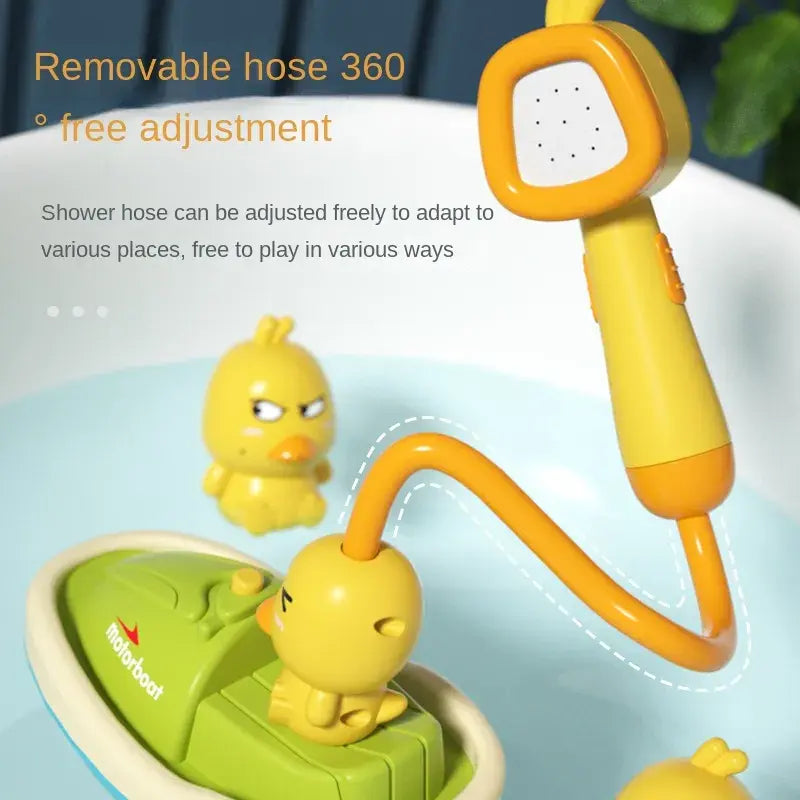 Electric Duck Spray Baby Bath Toy Set